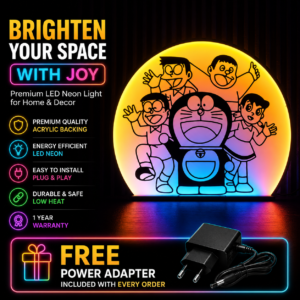 Doraemon LED Neon Wall Art | Premium Acrylic LED Light