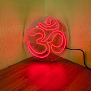 OM Neon Light | Premium Lord Shiva Acrylic LED Wall Decor